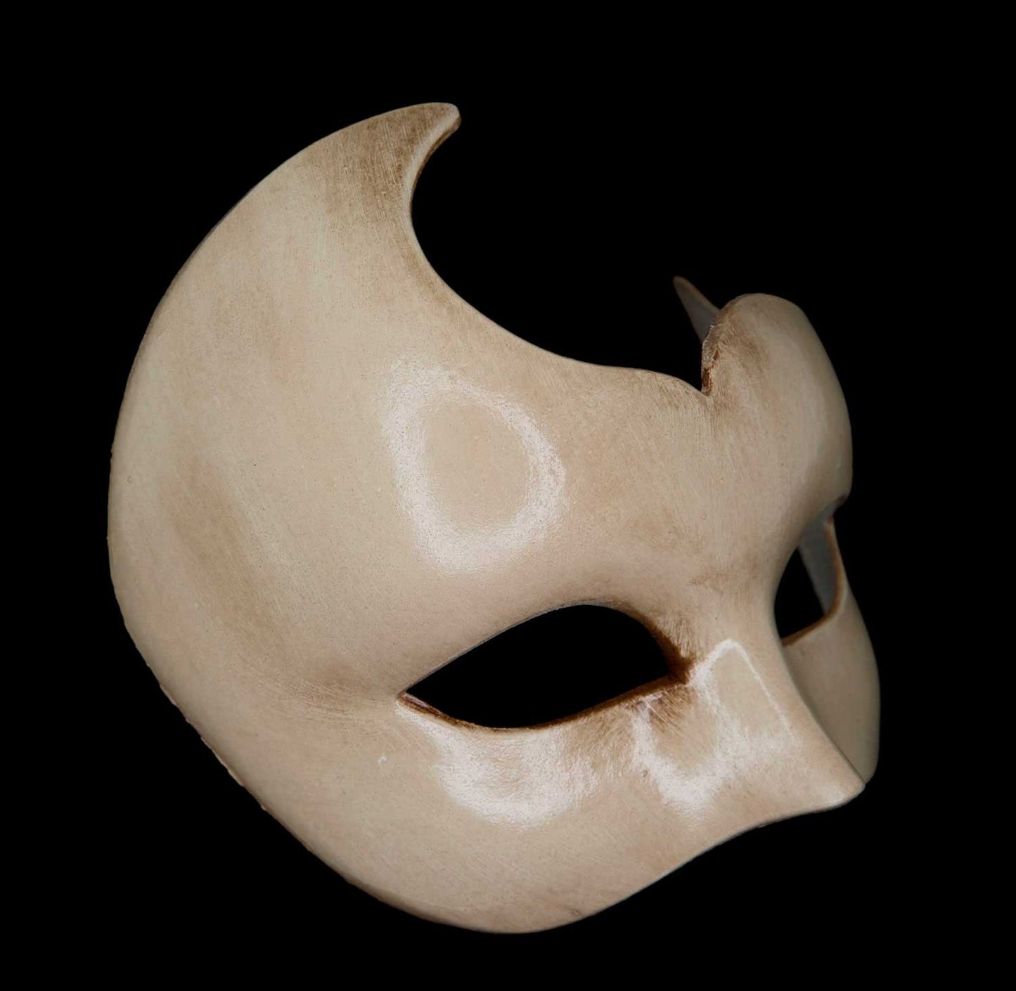 Masque Colombine Cygne Blanc Écru – Artisanat Authentique de Venise
