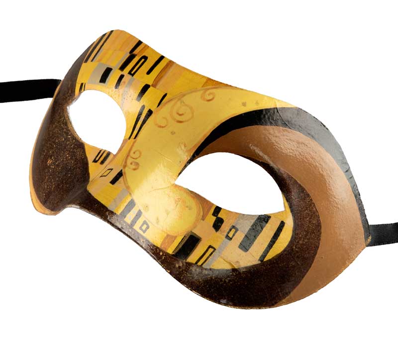 Masque Colombine Art Déco Collection Accademia – Artisanat Authentique de Venise