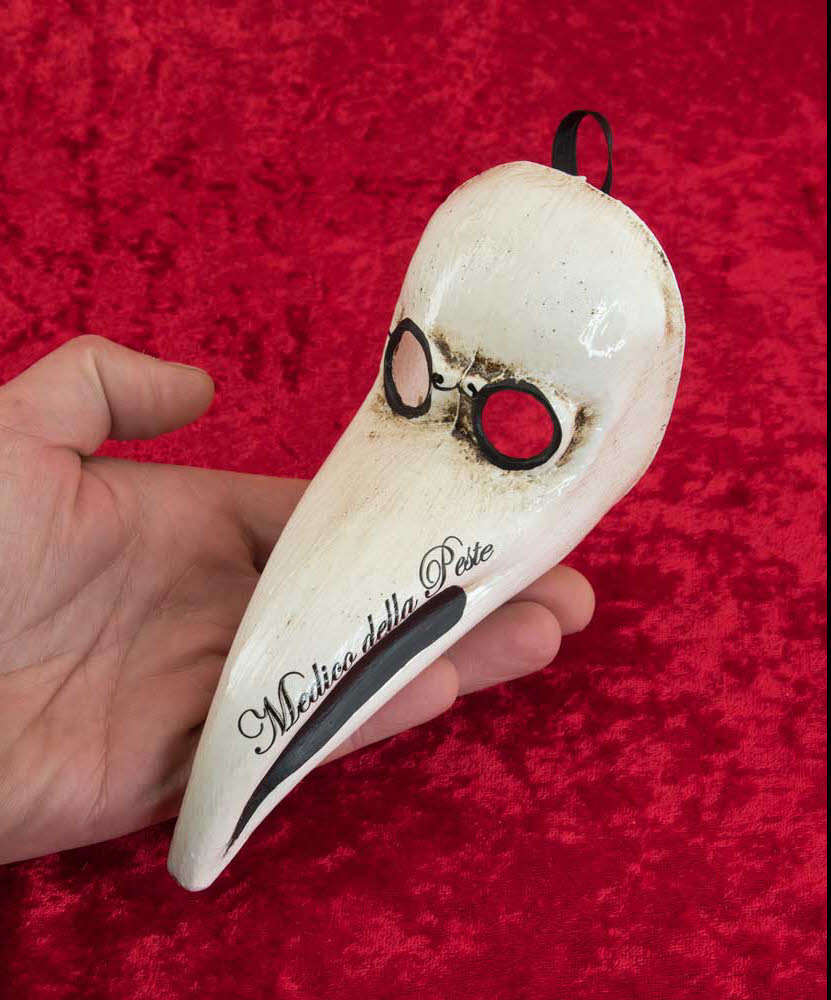Masque Miniature Docteur de la Peste – Artisanat Authentique de Venise