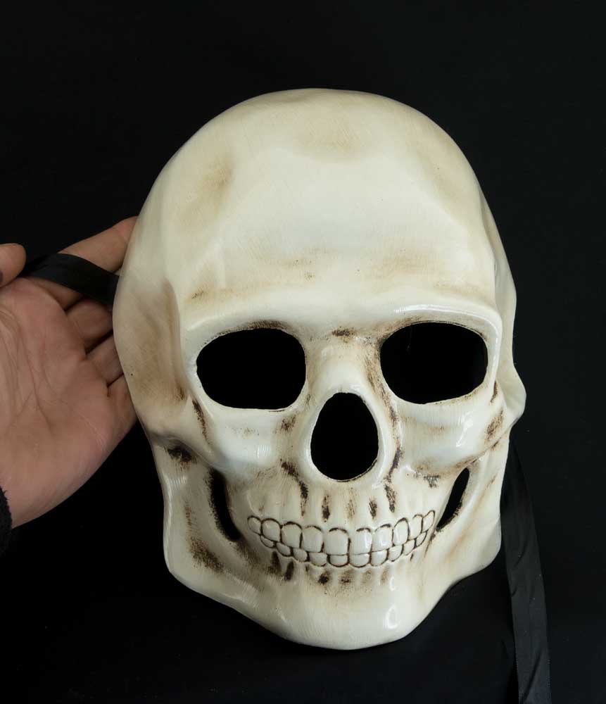 Masque Tête de Mort Crâne de Venise – Artisanat Authentique de Venise