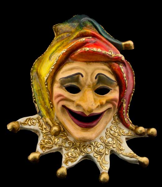 Masque de Venise Joker en Papier Mâché – Création Artisanale Authentique