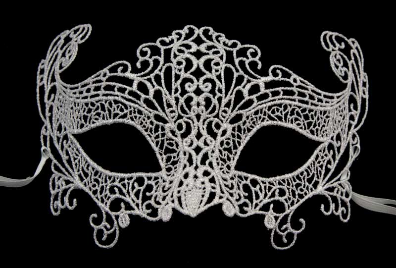 Masque Vénitien Loup EVA Argenté