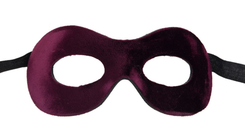 Masque Loup Vénitien Colombine Miss Velours Purple Violet – Artisanat Authentique de Venise