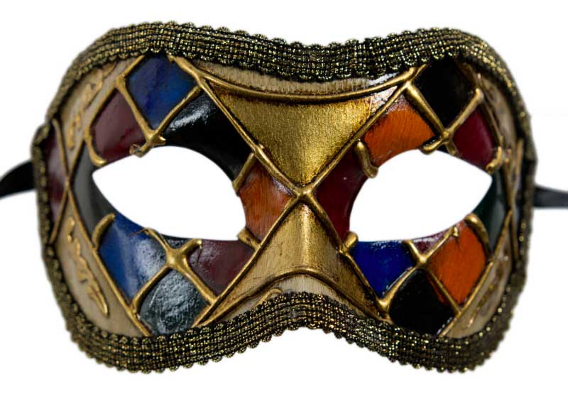 Masque Colombine Mosaïque – Artisanat Authentique de Venise