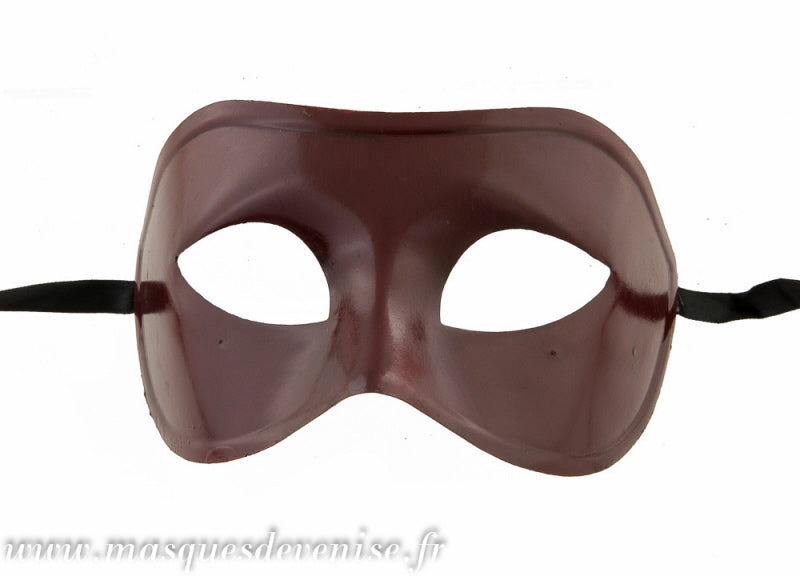 Masque Colombine Rouge Uni – Artisanat Authentique de Venise
