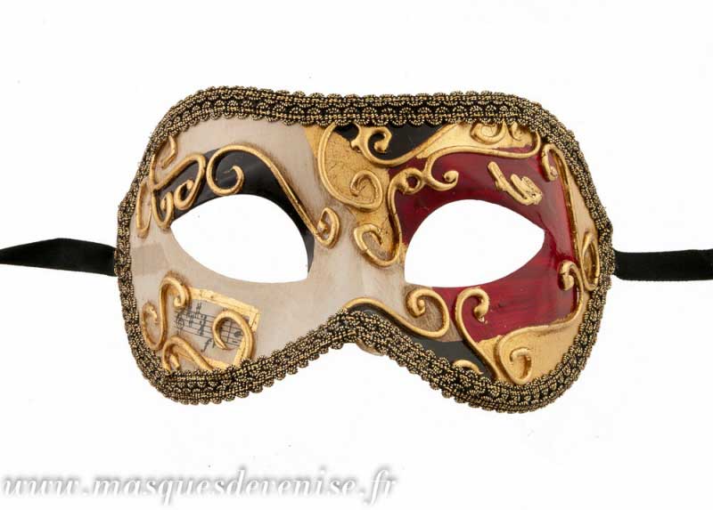 Masque Colombine à Dorure – Artisanat Authentique de Venise