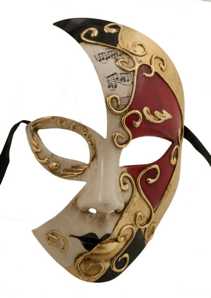 Masque Vénitien Demi Visage – Artisanat Authentique de Venise