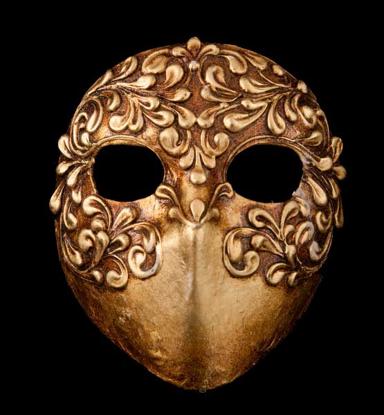 Masque Vénitien Moretta en Papier Mâché – Artisanat Authentique de Venise