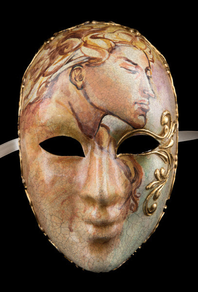 Masque Vénitien Prestige “Naïade Femme Mystérieuse” Volto – Carnaval de Venise – Artiste Edmond
