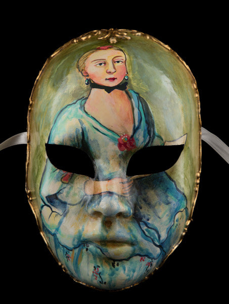 Masque Vénitien Prestige “Madame Bovary” Volto – Carnaval de Venise – Artiste Edmond