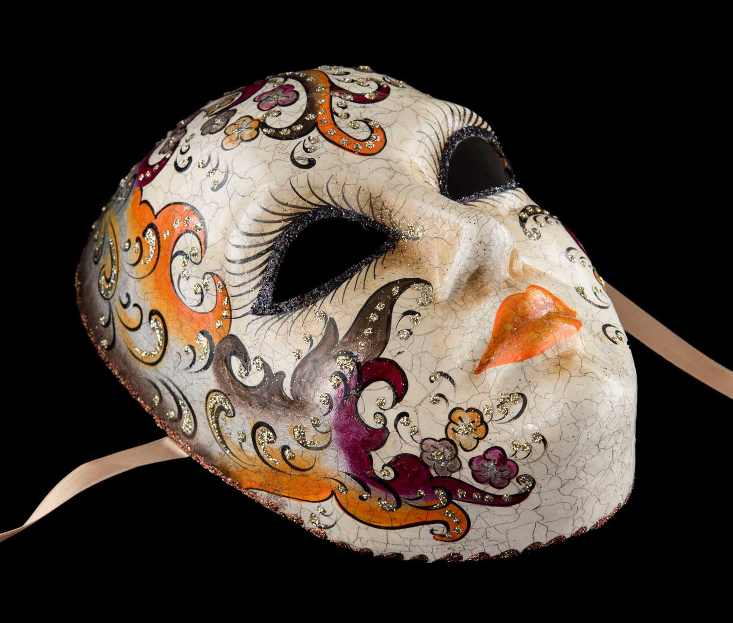Masque Vénitien Prestige “Femme Orientale” Volto – Carnaval de Venise – Artiste Edmond