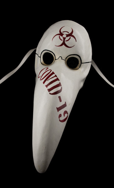 Masque Docteur de la Peste et du Covid – Artisanat Authentique de Venise