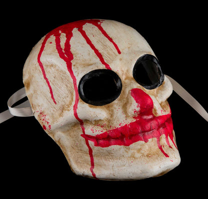 Masque Tête de Mort Ensanglantée Vénitien – Artisanat Authentique de Venise