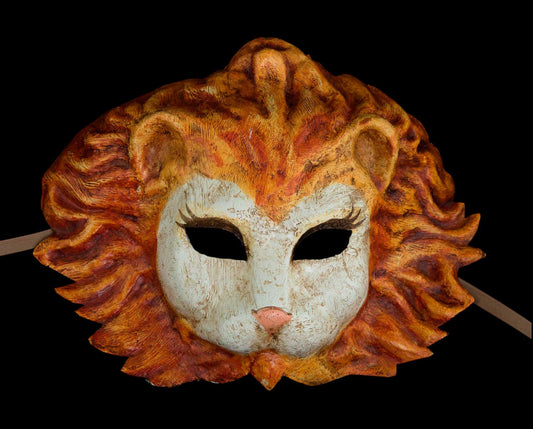 Masque Vénitien Lion en Papier Mâché – Artisanat Authentique de Venise