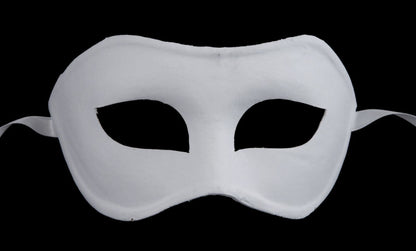 Masque Colombine Blanc à Peindre – Artisanat Authentique de Venise