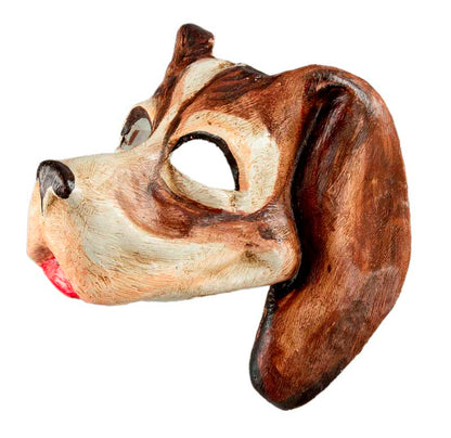Masque Vénitien Bouledogue – Chien de Race en Papier Mâché – Artisanat Authentique de Venise