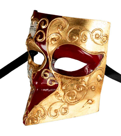 Masque Vénitien Bauta Musica Milo Volto – Artisanat Authentique de Venise