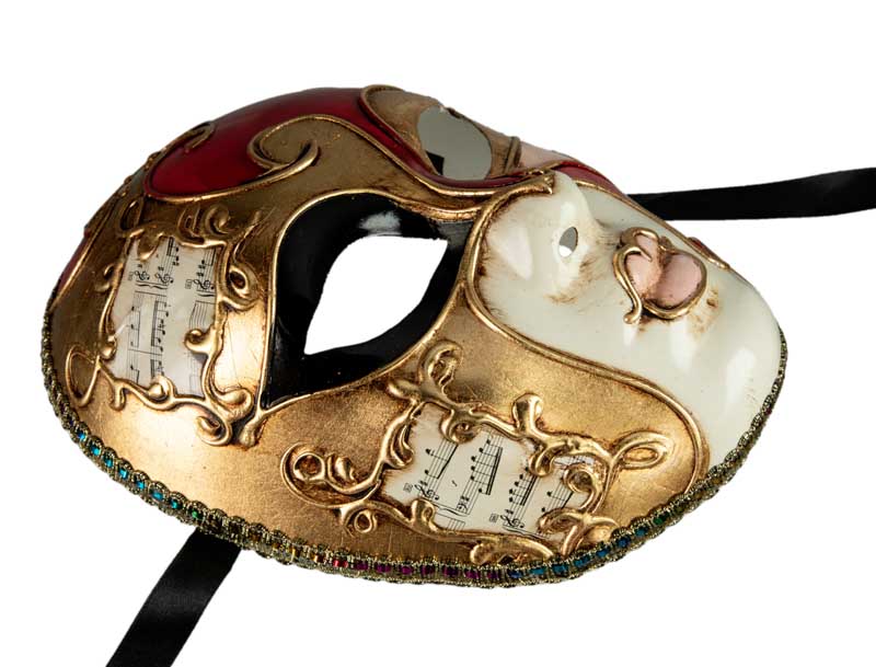 Masque Volto Musica Milo – Artisanat Authentique de Venise