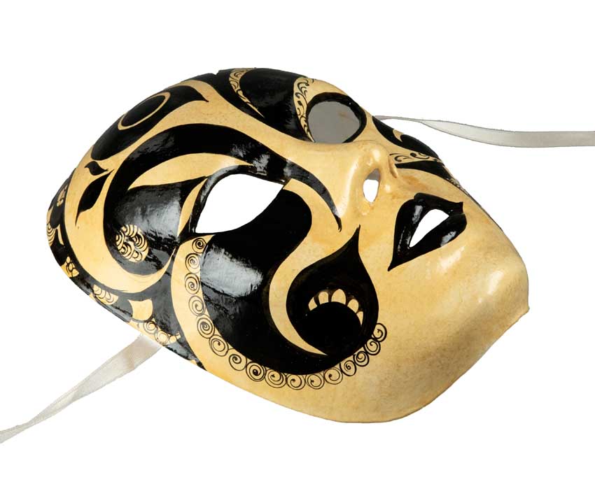 Masque Vénitien Volto Authentique – Symbole de Venise – Artiste Eliana