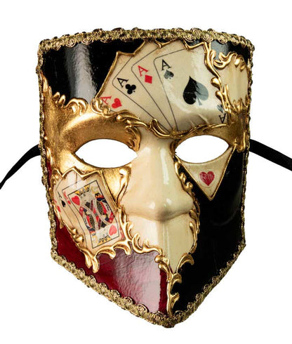 Masque Vénitien Bauta Tarot – Artisanat Authentique de Venise