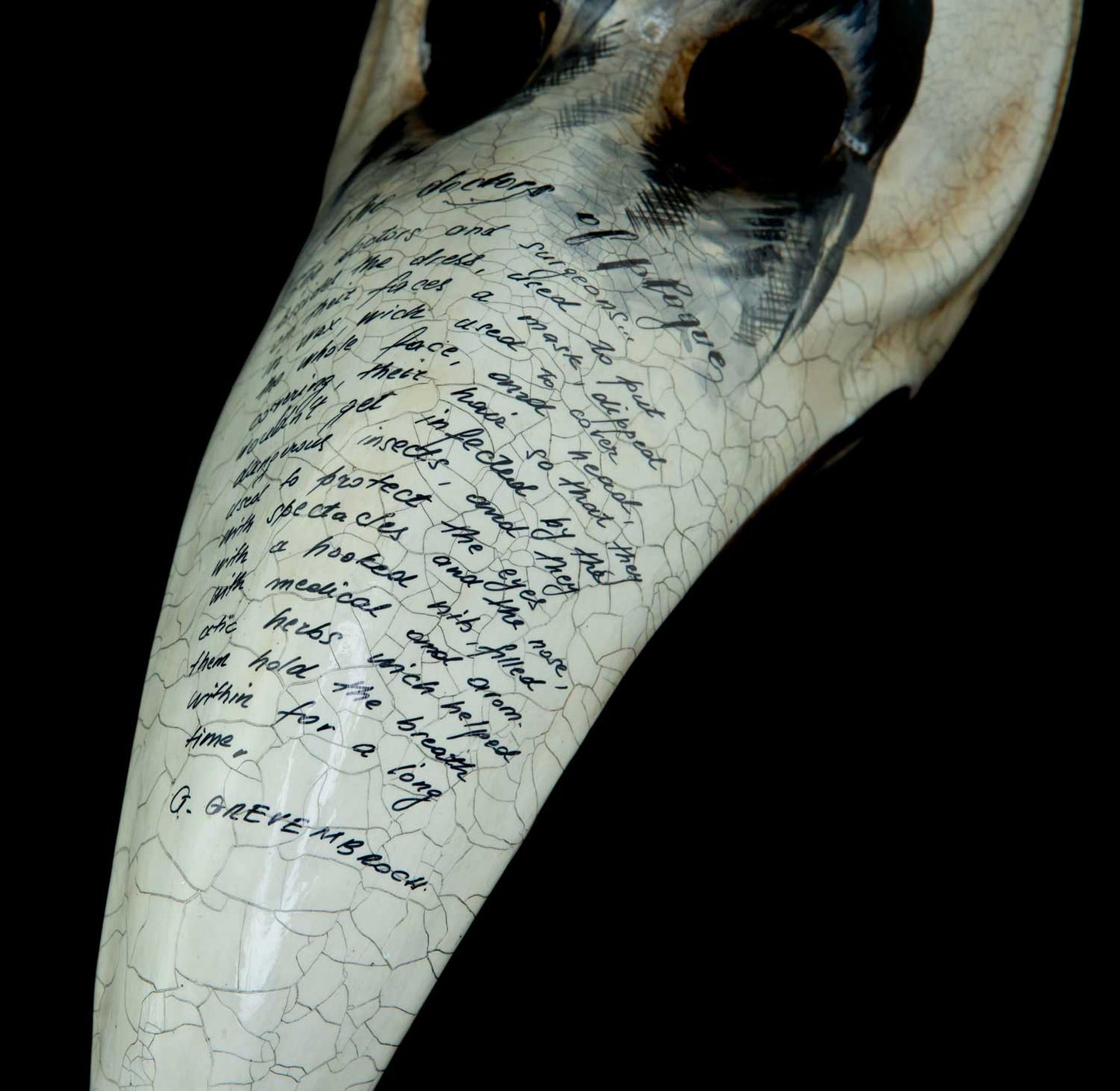 Masque Docteur de la Peste Medico della Peste – Artisanat Authentique de Venise