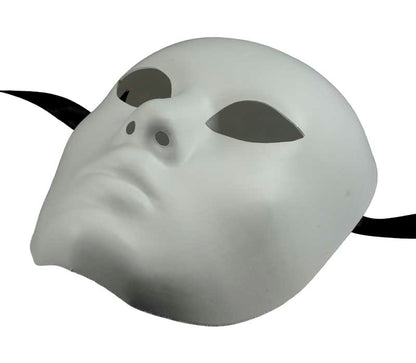 Masque Volto Blanc à Peindre – Visage Vénitien du Carnaval de Venise – Artisanat Authentique de Venise