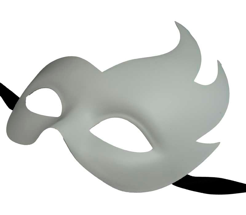 Masque Colombine Cygne Blanc à Peindre Vénitien Carnaval de Venise – Artisanat Authentique de Venise