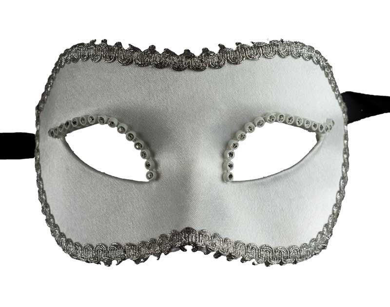 Masque Colombine Velluto Blanc – Artisanat Authentique de Venise
