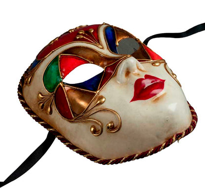 Masque Volto Tutti Fruiti Doré – Artisanat Authentique de Venise
