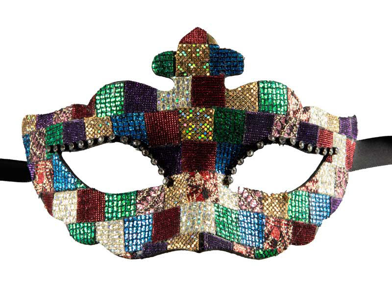 Masque Colombine de Venise en Papier Mâché – Artisanat Authentique de Venise
