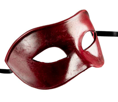 Masque Colombine Rouge Bordeaux de Venise – Élégance Vintage et Charme Vénitien