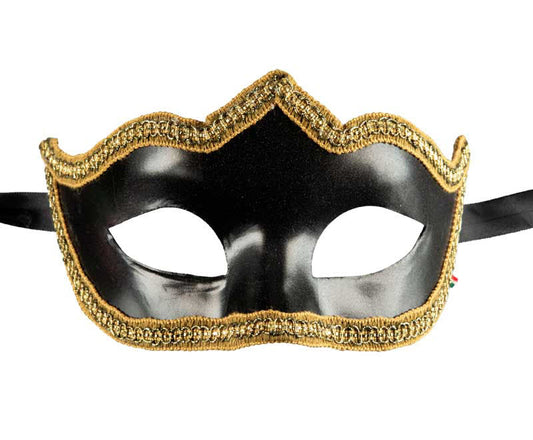 Masque Colombine à Pointe de Venise “Symphonie” – Artisanat Authentique de Venise