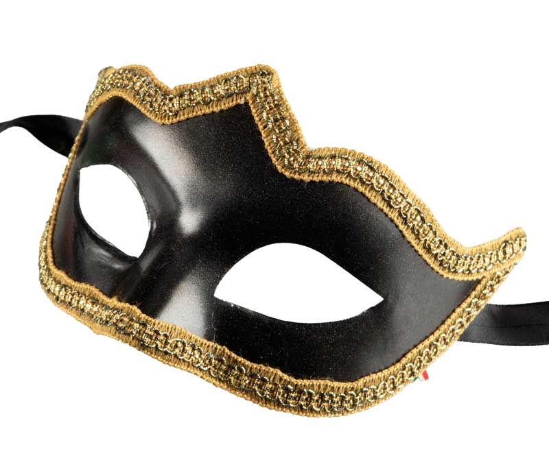 Masque Colombine à Pointe de Venise “Symphonie” – Artisanat Authentique de Venise