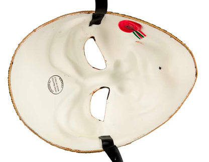 Masque Volto Joker Blanc et Jaune – Artisanat Authentique de Venise