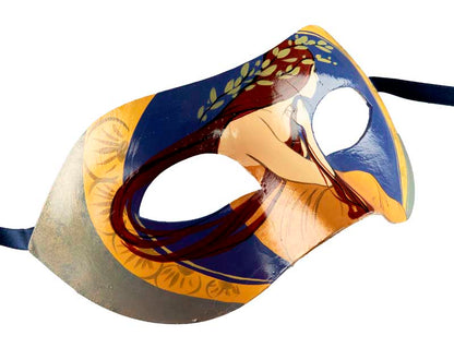 Masque Colombine Nymphe Collection Accademia – Artisanat Authentique de Venise