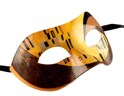Masque Colombine Art Déco Collection Accademia – Artisanat Authentique de Venise