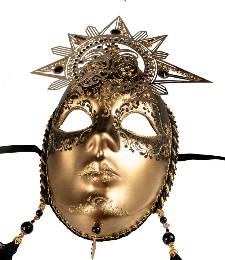 Masque Vénitien Soleil – Artisanat Authentique de Venise