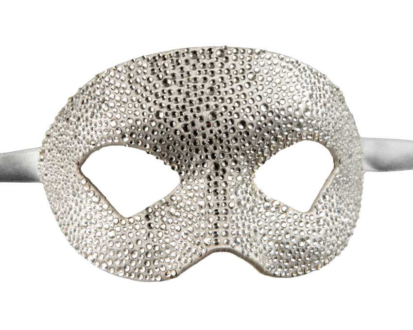 Masque Colombine Strass Cristal – Artisanat Authentique de Venise