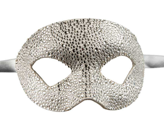 Masque Colombine Strass Cristal – Artisanat Authentique de Venise