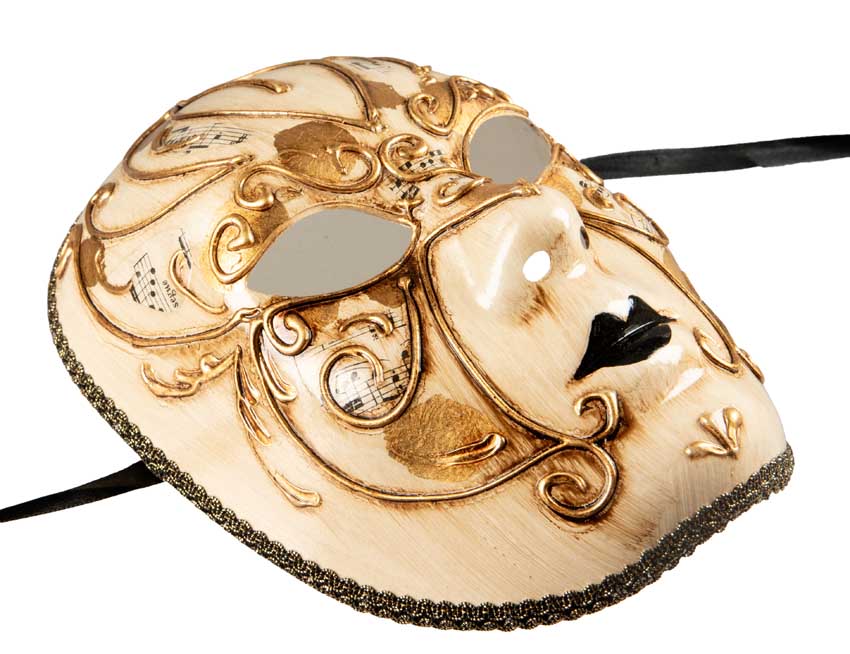 Masque Volto Sinfonia – Artisanat Authentique de Venise