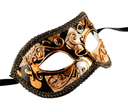 Masque Colombine Musica de Venise – Artisanat Authentique et Élégance Intemporelle