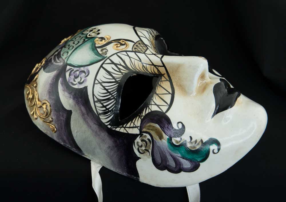 Masque Volto de Venise – Artiste Eliana  – Artisanat Authentique de Venise