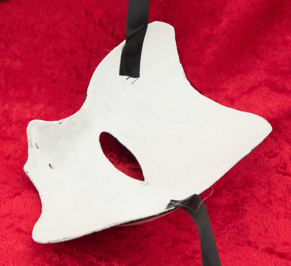 Masque Fantôme de l’Opéra Blanc – Artisanat Authentique de Venise