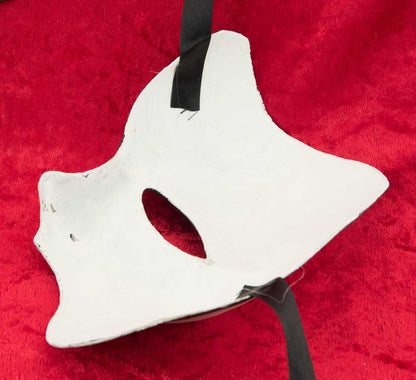 Masque Fantôme de l’Opéra Blanc – Artisanat Authentique de Venise