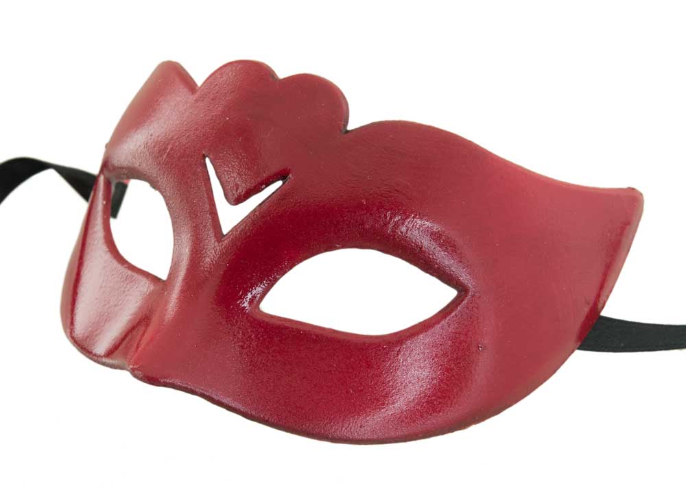Masque Colombine Rouge Prestige et Luxe – Artisanat Authentique de Venise