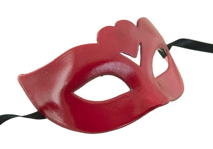Masque Colombine Rouge Prestige et Luxe – Artisanat Authentique de Venise