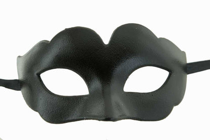 Masque Vénitien Colombine Noir pour Petit Visage – Artisanat Authentique de Venise