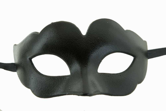 Masque Vénitien Colombine Noir pour Petit Visage – Artisanat Authentique de Venise