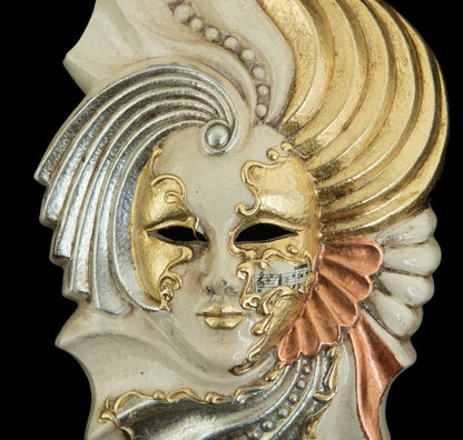 Masque Vénitien Innamaretto – Samia Amoureuse en Céramique – Artisanat Authentique de Venise