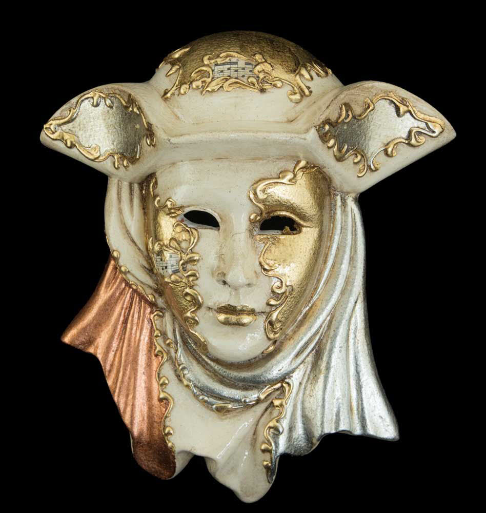 Masque Vénitien Casanova en Céramique – Artisanat Authentique de Venise